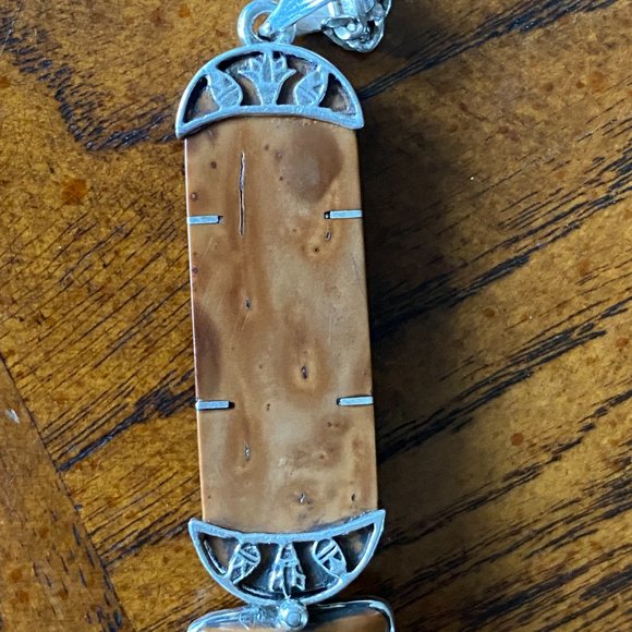 Silver Pharaonic/Ivory Pendant - Picture 8 of 14